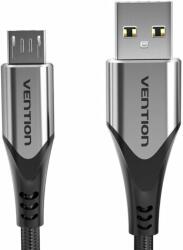 Vention COAHG USB Type-A apa - Micro USB Type-B apa 2.0 Adat és töltő kábel - Fekete (1.5m) (COAHG)