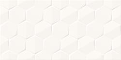 Cersanit Alterio Fali Csempe 29, 8x59, 8cm Fehér 1, 25m2/csomag Strukturált Hexagon élvágott