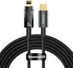 Baseus Cablu Baseus Explorer USB tip C - Lightning 20W 2m Negru (CATS000101)