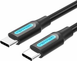 Vention COSBG USB Type-C apa - USB Type-C apa 2.0 Adat és töltő kábel - Fekete (1.5m) (COSBG)