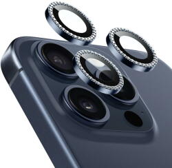 ESR Folie Camera pentru iPhone 15 Pro / 15 Pro Max - ESR Lens Protector Tempered Glass - Rhinestone (KF2316196) - pcone