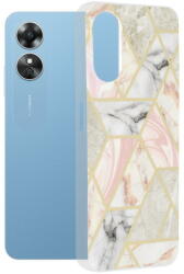 Techsuit Husa Husa pentru Oppo A17 - Techsuit Marble Series - Pink Hex (KF2315603) - pcone