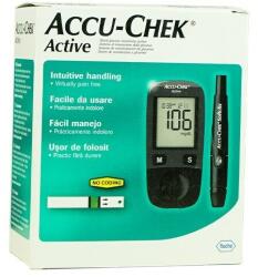Roche Accu-Chek Active glükométer + 60 Accu-Chek vércukor teszt csomag (accu1)
