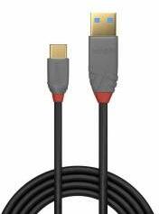 Lindy Cablu USB A la USB C LINDY 36887 Negru 2 m