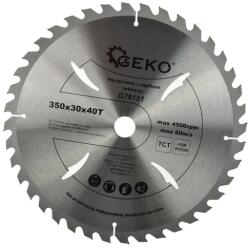 GEKO vídia betétes körfűrészlap körfűrész tárcsa vágótárcsa fa 350x30mm 40T G78151 (G78151)