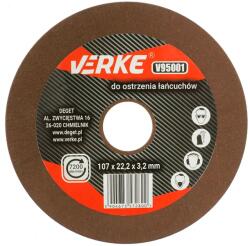VERKE köszörűkő korong élező korong 107x22, 2x3, 2 mm láncélező géphez V95001 (V95001)