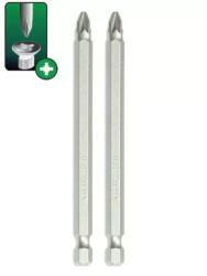 Dedra Csavarhúzó bitek Pozidriv PZ2x100mm, 2db blister 18A05PZ22-02 (18A05PZ22-02)