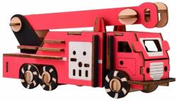 Woodcraft Construction Kit Woodcraft Puzzle 3D din lemn Camion de pompieri (DDHB02)