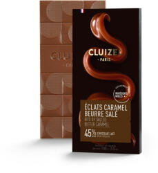 CLUIZEL Lait Éclats Caramel Beurre Sale 45% 100g