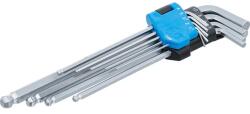 BGS technic Imbuszkulcs készlet belső hatszögletű gömbfejes imbusz kulcs 1, 5-10 mm 9 darabos BGS-790 (BGS-790)