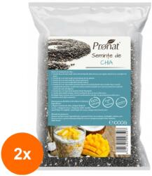 Pronat Foil Pack Set 2 x Seminte de Chia Pronat, 1 kg