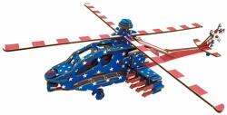 Woodcraft Construction Kit Woodcraft Puzzle 3D din lemn Elicopter american de luptă Apache (DDXA-G045H)