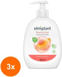 elmiplant Set 3 x Sapun Lichid Crema Elmiplant, Piersica si Ceai Alb 500 ml