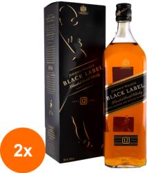 Johnnie Walker Set 2 x Whisky Johnnie Walker Black Label, 43%, 1 l