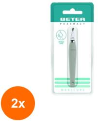 Beter Set 2 x Instrument Impingere si Curatare Cuticule Beter, din Inox (ROC-2xMAG1017758TS)
