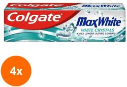 Colgate Set 4 x Pasta de Dinti Colgate Max White Crystal Mint, Menta, 100 ml