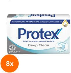 Protex Set 8 x Sapun Solid Protex Deep Clean Antibacterian, 90 g
