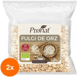 Pronat Foil Pack Set 2 x Fulgi de Orz BIO, 350 g, Pronat