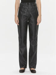 Calvin Klein Jeans Pantaloni din imitație de piele J20J222552 Negru Straight Fit