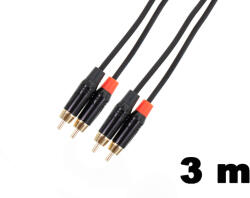 Thunder Germany YC833-3 Sztereo jelkábel (2x RCA - 2x RCA) - (3m) - mkaudio