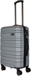 HaChi Orlando ezüst 4 kerekű közepes bőrönd (Orlando-M-ezust)