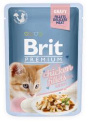Brit Premium Cat tasakos Delicate Fillets in Gravy with Chicken for Kitten 85g - dogshop