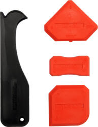 YATO Set spatule silicon YATO, TPR, 4buc, rosu-negru (YT-5262)
