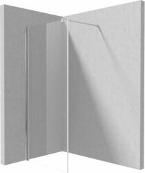 Deante Kerria Plus, Walk-in zuhany paraván 90cm, magasság 200cm, 6mm átlátszó üveg ActiveCoverrel, króm profil, KTS_039P (KTS_039P)