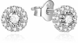  Beneto Csillogó ezüst fülbevaló cirkónium kővel AGUP2351L-W - mall