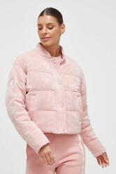 Guess rövid kabát női, rózsaszín, téli, oversize - rózsaszín M
