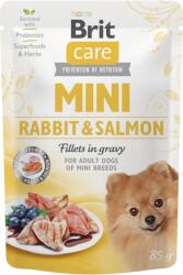 Brit Care Mini Rabbit&Salmon fillets in gravy 85g - falatozoo