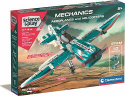 Clementoni Science&Play Mechanikai laboratórium Repülőgépek és helikopterek 10 az 1-ben