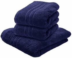  2x prosop de baie Clasic 70x140 cm albastru inchis, 100% bumbac Prosop