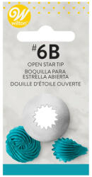 Wilton Decorating Tip 6B Open Star Carded