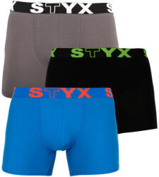 Styx 3PACK boxeri bărbați Styx long elastic sport multicolor (U9626763) L (167184)