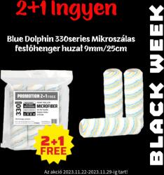 Blue Dolphin 330series Mikroszálas festőhenger huzat 9mm/25cm 2+1 ajándék