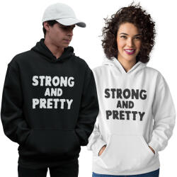  Strong and Pretty - GYM Fitness Unisex Kapucnis Pulóver (371226)