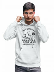 Fruit of the Loom, Kariban I don't believe in magic - GYM Fitness Unisex Kapucnis Pulóver (991225)
