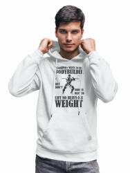 Fruit of the Loom, Kariban Everybody wants to be a bodybuilder - GYM Fitness Unisex Kapucnis Pulóver (365423)