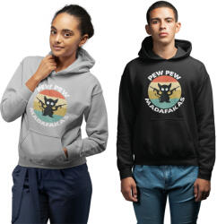 Fruit of the Loom, Kariban Pew-Pew Madafakas (28 féle) - Unisex Kapucnis Pulóver (932259)