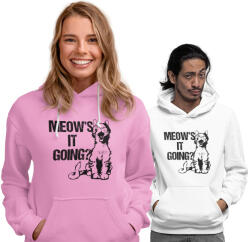 Fruit of the Loom, Kariban Meow's it going - Unisex Kapucnis Pulóver (841108)