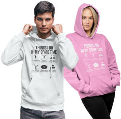  Things i do in my spare time - GYM Fitness Unisex Kapucnis Pulóver (517868)