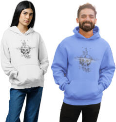  Elveszett világ - Unisex Kapucnis Pulóver (800071)