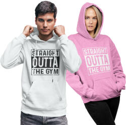  Straight outta the gym - GYM Fitness Unisex Kapucnis Pulóver (494532)