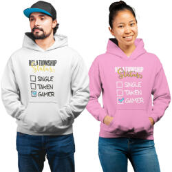  Single Taken Gamer - Unisex Kapucnis Pulóver (950804)