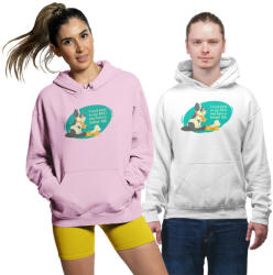 Fruit of the Loom, Kariban I work hard so my dog can have a better life - Unisex Kapucnis Pulóver (719202)