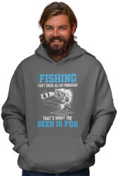 Fruit of the Loom, Kariban Fishing can't solve all my problem - Unisex Kapucnis Pulóver (401317)