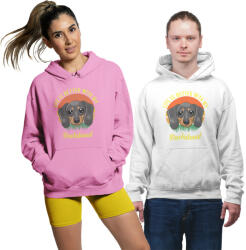 Fruit of the Loom, Kariban Life is better with my Dachsund - Unisex Kapucnis Pulóver (589695)