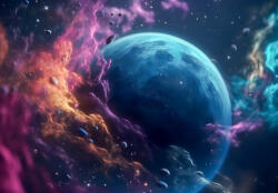 Consalnet Bolygó a kozmikus ködben poszter, fotótapéta, Vlies (520 x 318 cm) (C1-14659VEXXXXXL)