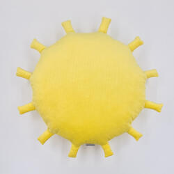 INAANI nap alakú díszpárna - napsárga - 1 db (IN0158)